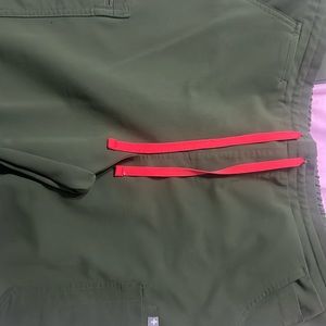 Figs Yola Large Tall scrub Pants in color Dark Olive